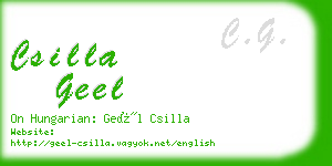 csilla geel business card